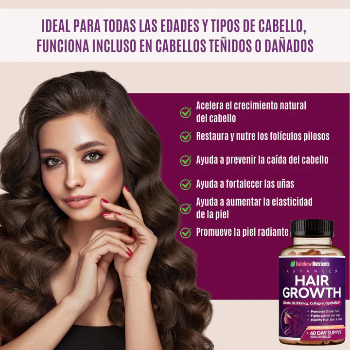 Hair Growth - Vitaminas para el crecimiento del cabello