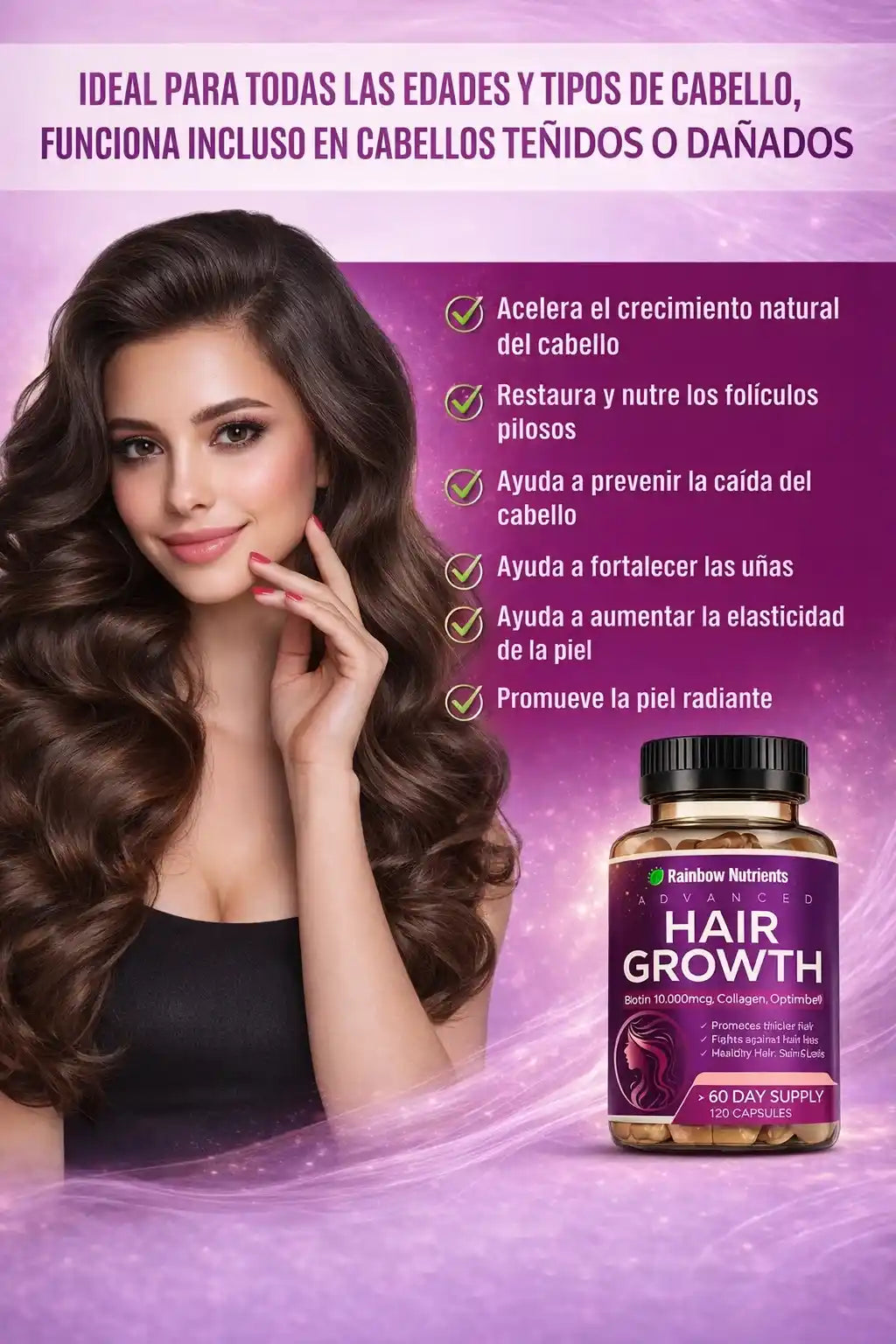 Hair Growth™ Suplemento Integral avanzado