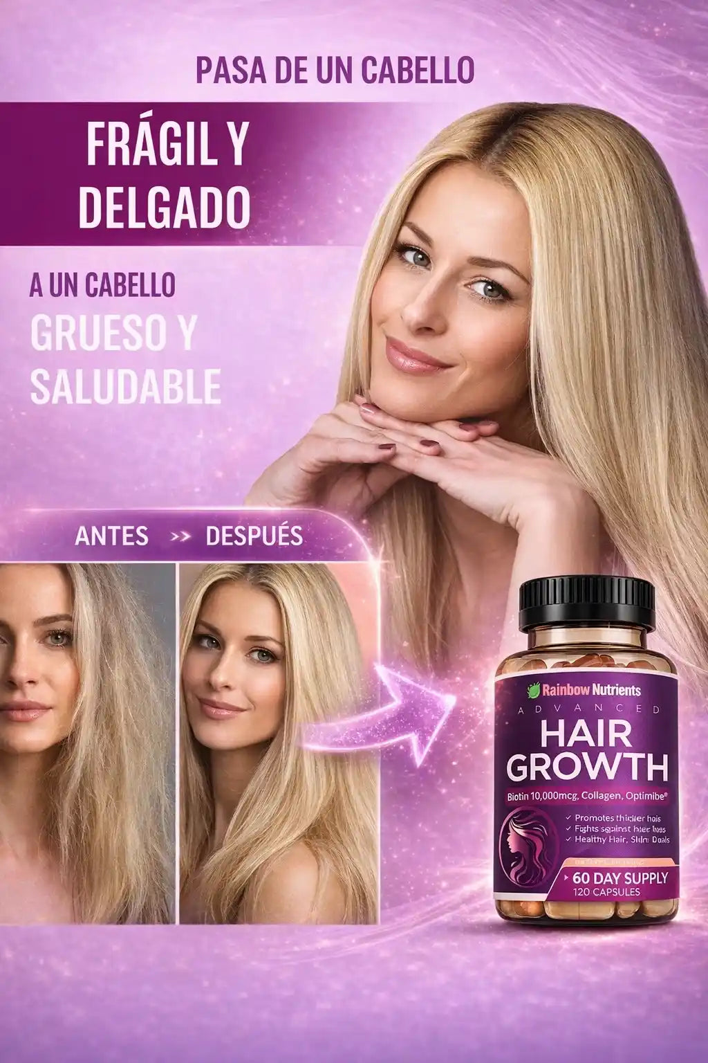 Hair Growth™ Suplemento Integral avanzado
