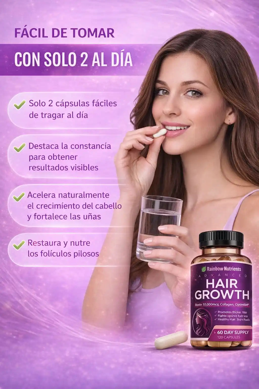 Hair Growth™ Suplemento Integral avanzado